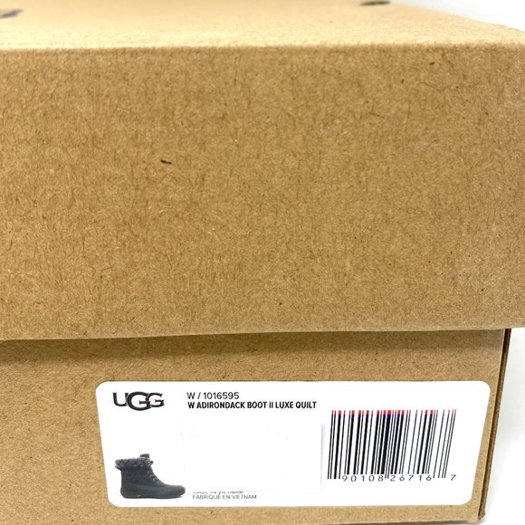 UGG Adirondack 2 Luxe Quilt Grey Leather Women’s - Picture 10 of 10